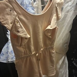 Chloé Pink Romper 100% Cotton Jumpsuit Size 6 Juniors